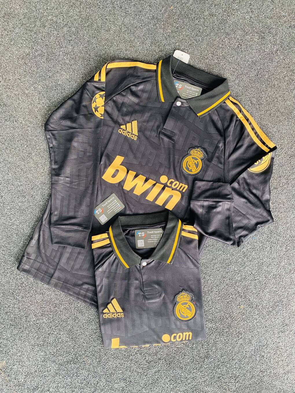 Real Madrid Black (Bwin.com) Full Sleeve Jersey