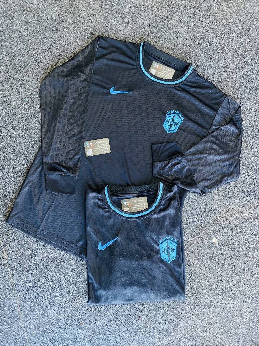 Brazil "Black Kit  Full Sleeve Jersey