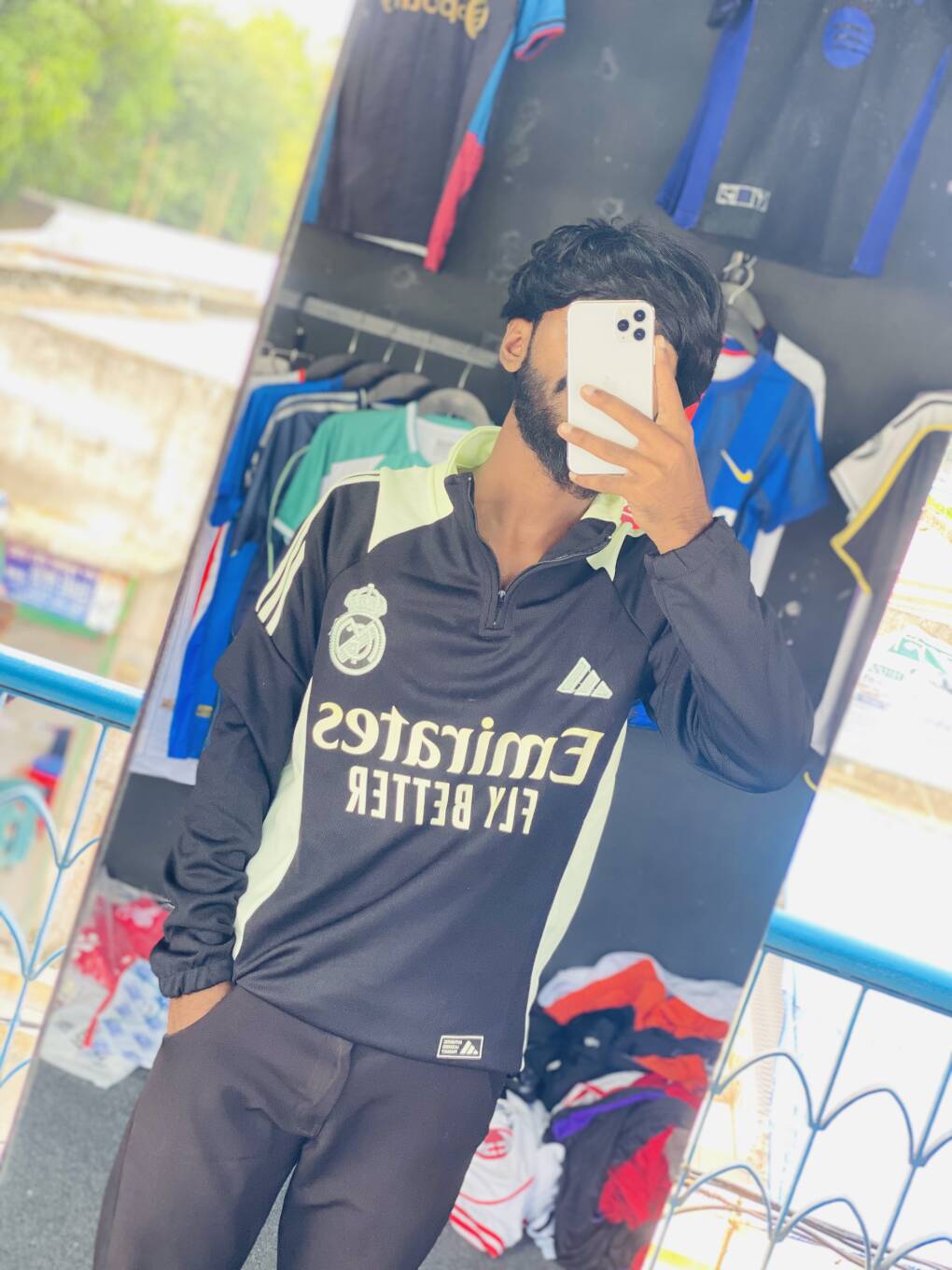 Real Madrid  Black Training Top