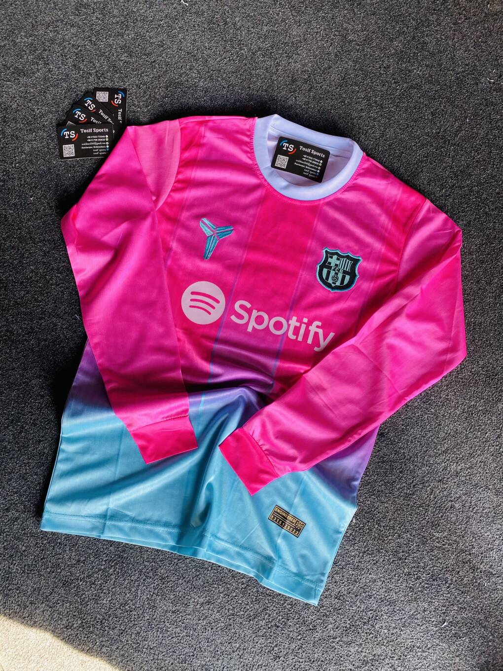 BARCELONA (Pink)  Full Sleeve Jersey