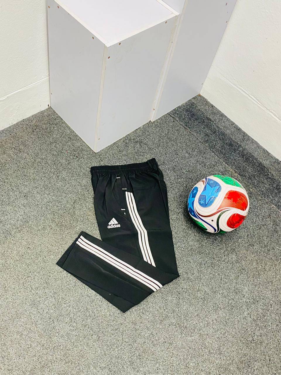 Adidas black track pants